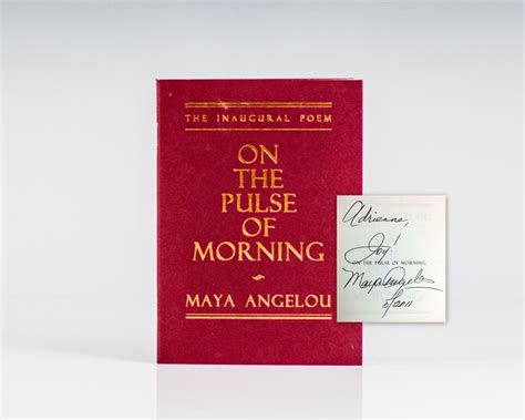 On The Pulse of Morning: The Inaugural Poem. | Raptis Rare Books