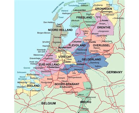 Map Of Europe With Netherlands – The World Map