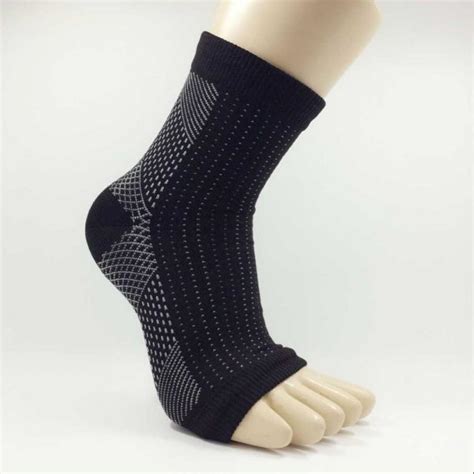 Ankle Support Brace Plantar Fasciitis Socks Toeless Compression Foot Sleeve Neuropathy Arch Heel ...