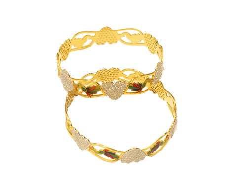 Sree Kumaran | Antique Kolears Gold Bangle For Women