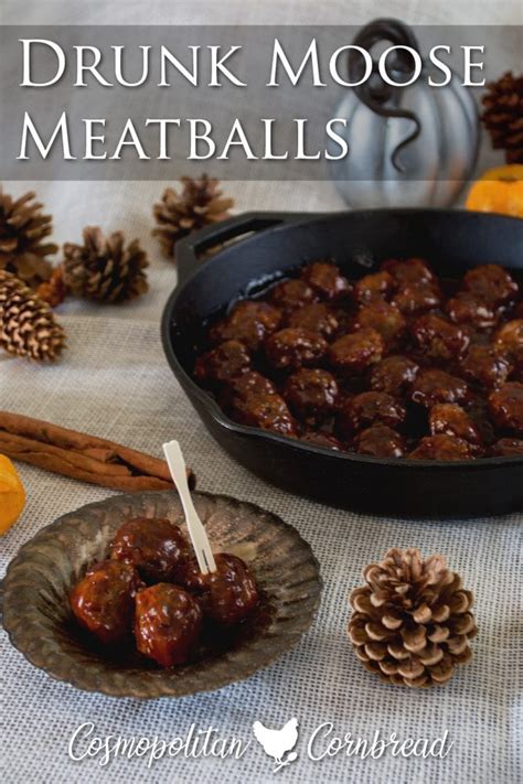 Drunk Moose Meatballs & Holiday Party Foods | Cosmopolitan Cornbread