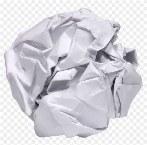 Crumpled Paper Ball - Crumpled Paper Transparent Background, HD Png Download - 2616x2818(#706438 ...