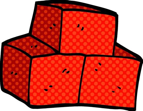 cartoon doodle stacked bricks 12168265 Vector Art at Vecteezy