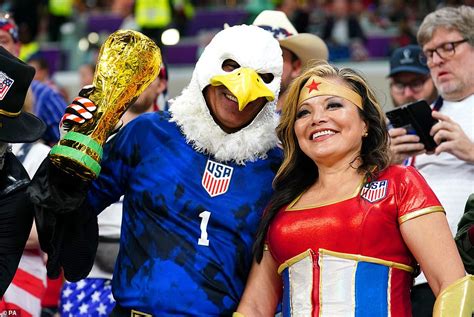 World Cup: US soccer fans turn out in force in costumes for the team's opening game in Qatar ...