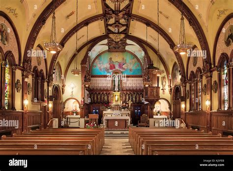 Church interior, National Shrine of Divine Mercy, Stockbridge ...