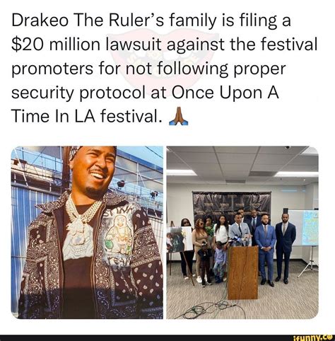 Drakeo The Ruler's family is filing a $20 million lawsuit against the festival promoters for not ...