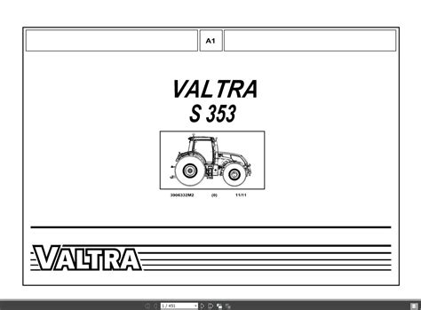 Valtra Tractor S353 Spare Parts Catalogue