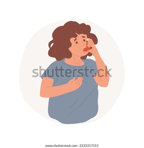 Asthma Attack Isolated Cartoon Vector Illustration Stock Vector (Royalty Free) 2232257315 ...