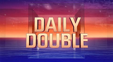 Jeopardy! Season 33 Daily Double logo by OnScreenThatProds on DeviantArt