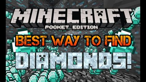 BEST WAY TO FIND DIAMONDS! Minecraft Pocket Edition - YouTube