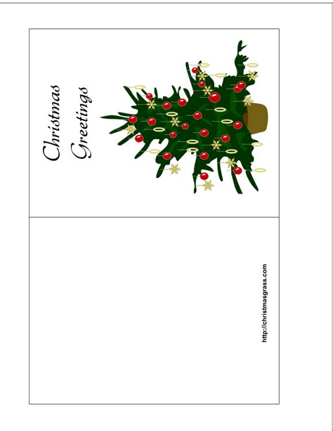 Folding Free Printable Christmas Cards - Printable Form, Templates and Letter