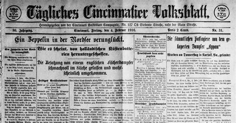 Our history: German-language newspapers once thrived in Cincinnati