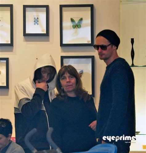 Alexander Skarsgard shopping with his mother, My Skarsgard, and brother, Valter, in West ...