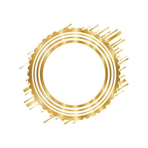 Modern circle frame gold design 1761893 Vector Art at Vecteezy