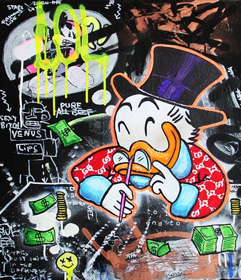 Scrooge Cocaine - original painting by KRISTIN KOSSI ART