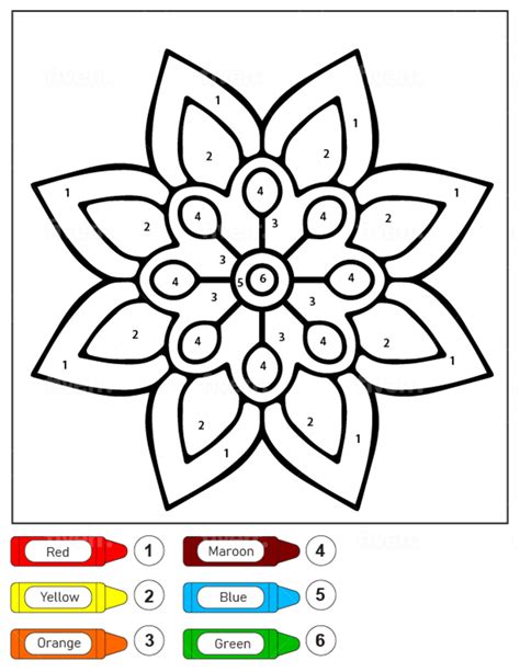 Mandala Color by Number - ColoringbyNumber.Com