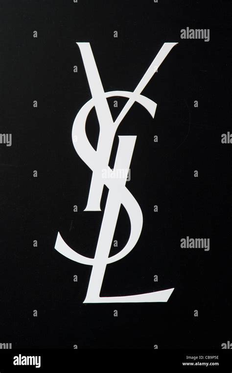 Yves Saint Laurent logo on New York store front Stock Photo - Alamy