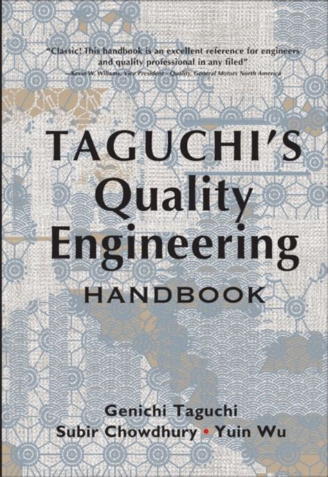 'Taguchi's Quality Engineering Handbook' von 'Genichi Taguchi ...