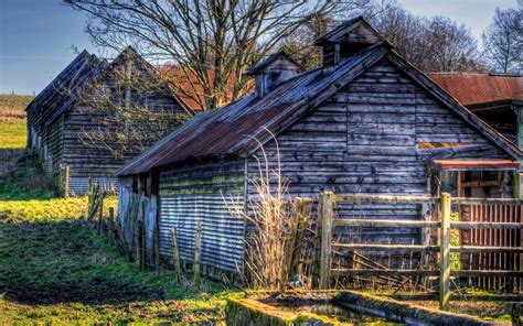 Download Man Made Barn HD Wallpaper