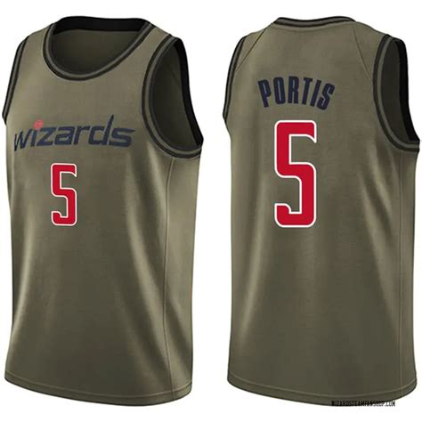 Nike Washington Wizards Swingman Green Bobby Portis Salute to Service Jersey - Youth