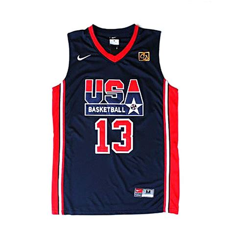 Chris Mullin 1992 USA Dream Team #13 Navy Blue Stitched Jersey