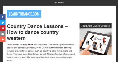 3 Websites To Learn Country Dance Lessons Online (Free And Paid) - CMUSE