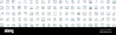 Keyword analysis vector line icons set. Keyword, Analysis, Research, Strategies, Targeting ...