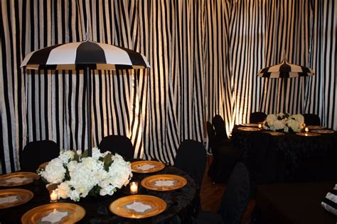 Elegant Black and White Party Decor