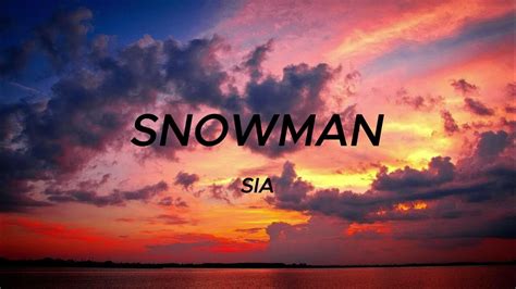 Sia - Snowman - YouTube