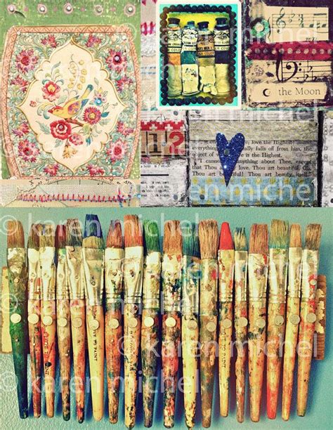 Art Journal Digital Collage Sheet | Etsy | Journal artistique, Digital scrapbook paper, Collage