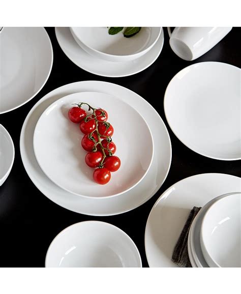 Euro Ceramica White Essential 16 Piece Dinnerware Set & Reviews ...