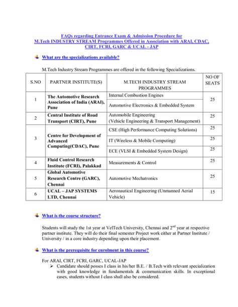 FAQs - Vel Tech University