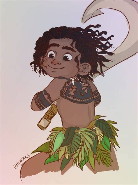 small maui by nakkka Here is my fanart for Disney's MOANA "sweet little ...