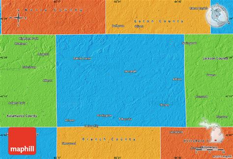 Political Map of Calhoun County