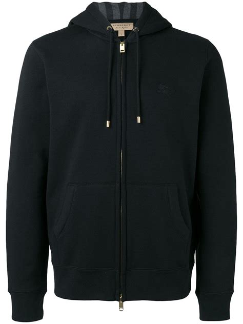 Lyst - Burberry Zip-up Hoodie in Black for Men