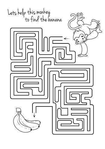 Monkey maze game Clipart | +1,566,198 clip arts