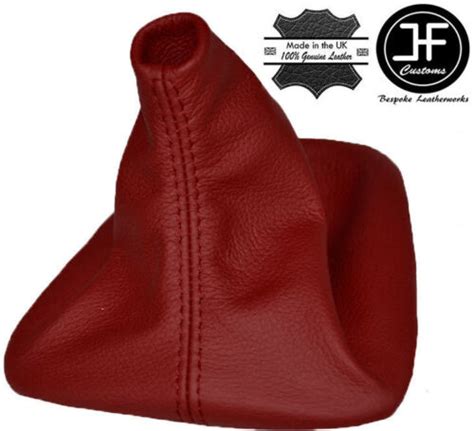 TANIN RED LEATHER MANUAL SHIFT SHIFTER BOOT FITS BMW E36 E46 3 SERIES ...