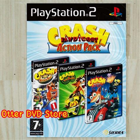 Jual Kaset Game PS2 PS 2 Crash Bandicoot Action Pack 3 in 1 Indonesia ...