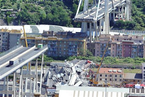 Pictures emerge of 'crumbling' Ponte Morandi bridge before it collapsed ...