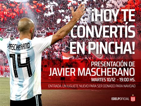 Mascherano será presentado en UNO | Estudiantes de La Plata