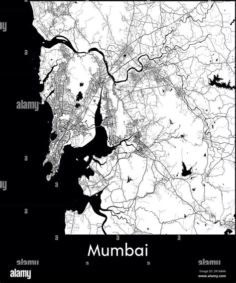 City Map Asia India Mumbai vector illustration Stock Vector Image & Art - Alamy