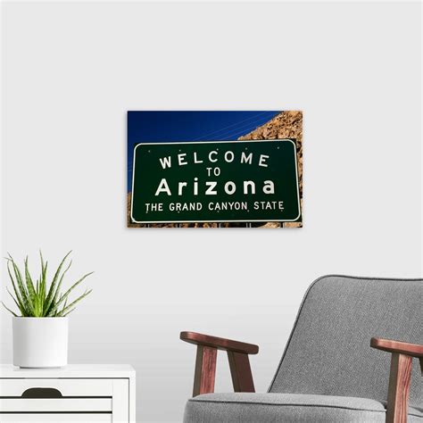 Welcome to Arizona State Sign Wall Art, Canvas Prints, Framed Prints ...