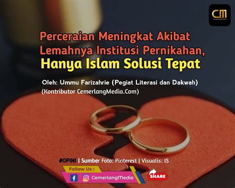 Perceraian Meningkat Akibat Lemahnya Institusi Pernikahan, Hanya Islam ...