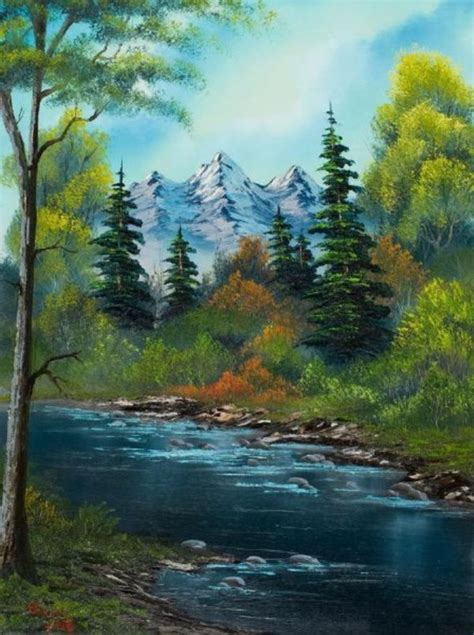 42 Easy Landscape Painting Ideas For Beginners | Painting, Easy landscape paintings, Bob ross ...