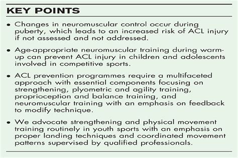 Anterior cruciate ligament prevention strategies: are they e... : Current Opinion in Pediatrics