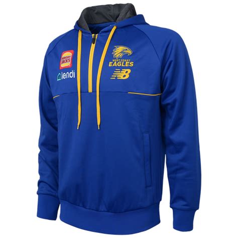 West Coast Eagles New Balance Unisex Hoody Charcoal (2023) - West Coast Eagles SuperStore