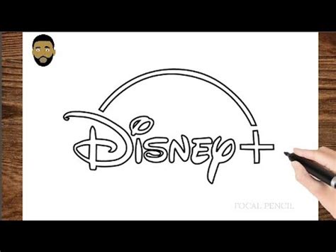 How To Draw Disney + logo step by step - YouTube