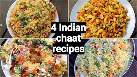 4 easy & tasty chaat recipes | indian street style chaat recipes ...