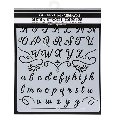 Stamperia Calligraphy Alphabet Stencil | Michaels