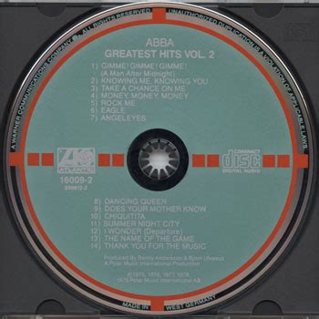 Target CDs / Abba : Greatest Hits Vol. 2